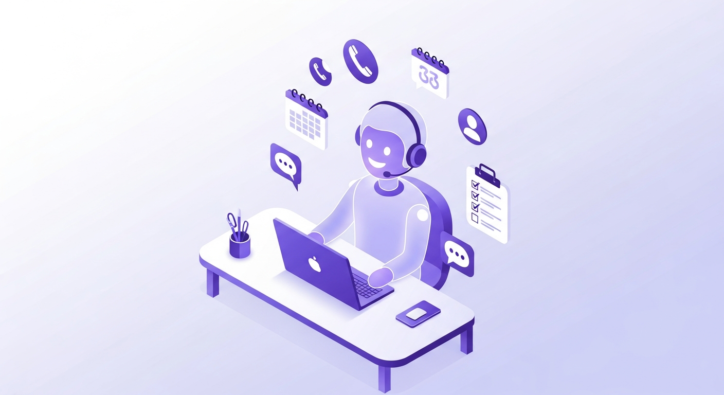 AI receptionist answering business calls