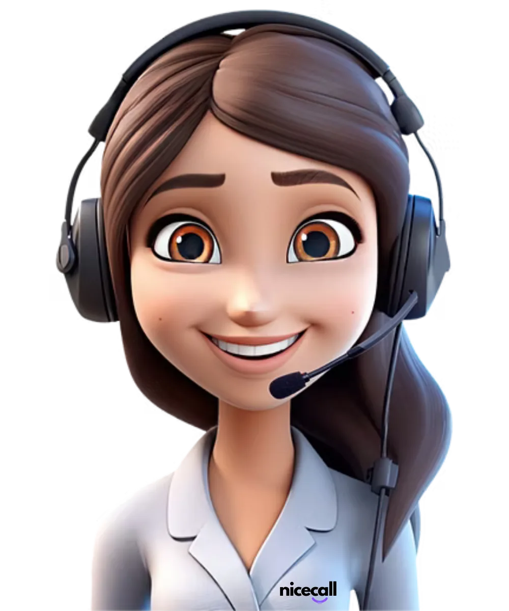 Nicecall AI receptionist illustration